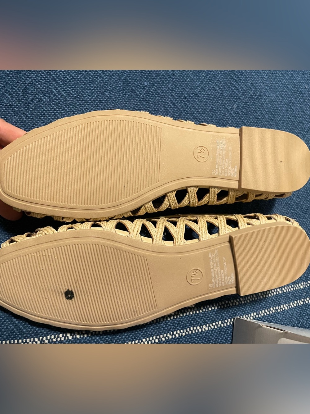 NIB a new day Tan Woven Ballet Flats - Picture 3 of 4